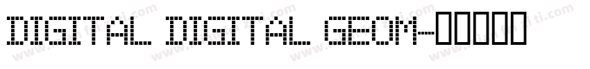digital digital geom字体转换